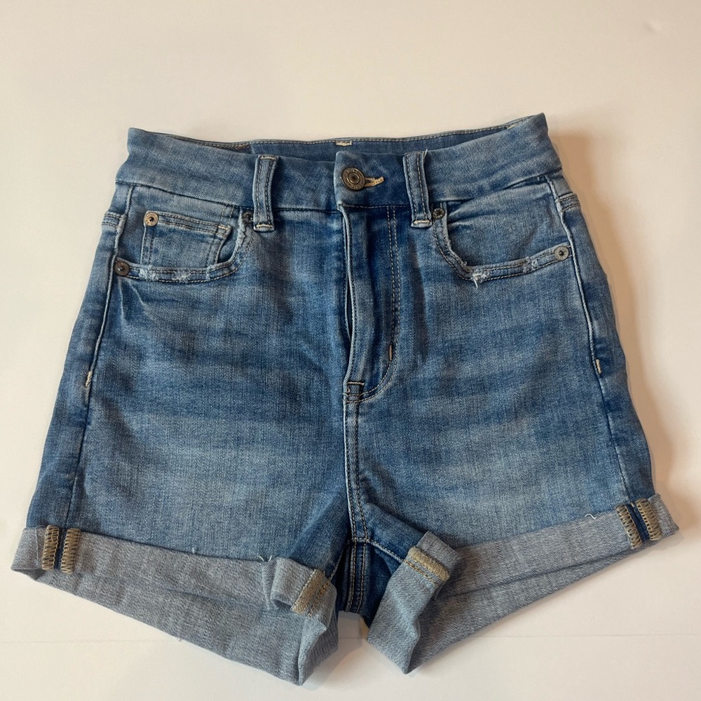 American Eagle denim jean shorts size 000